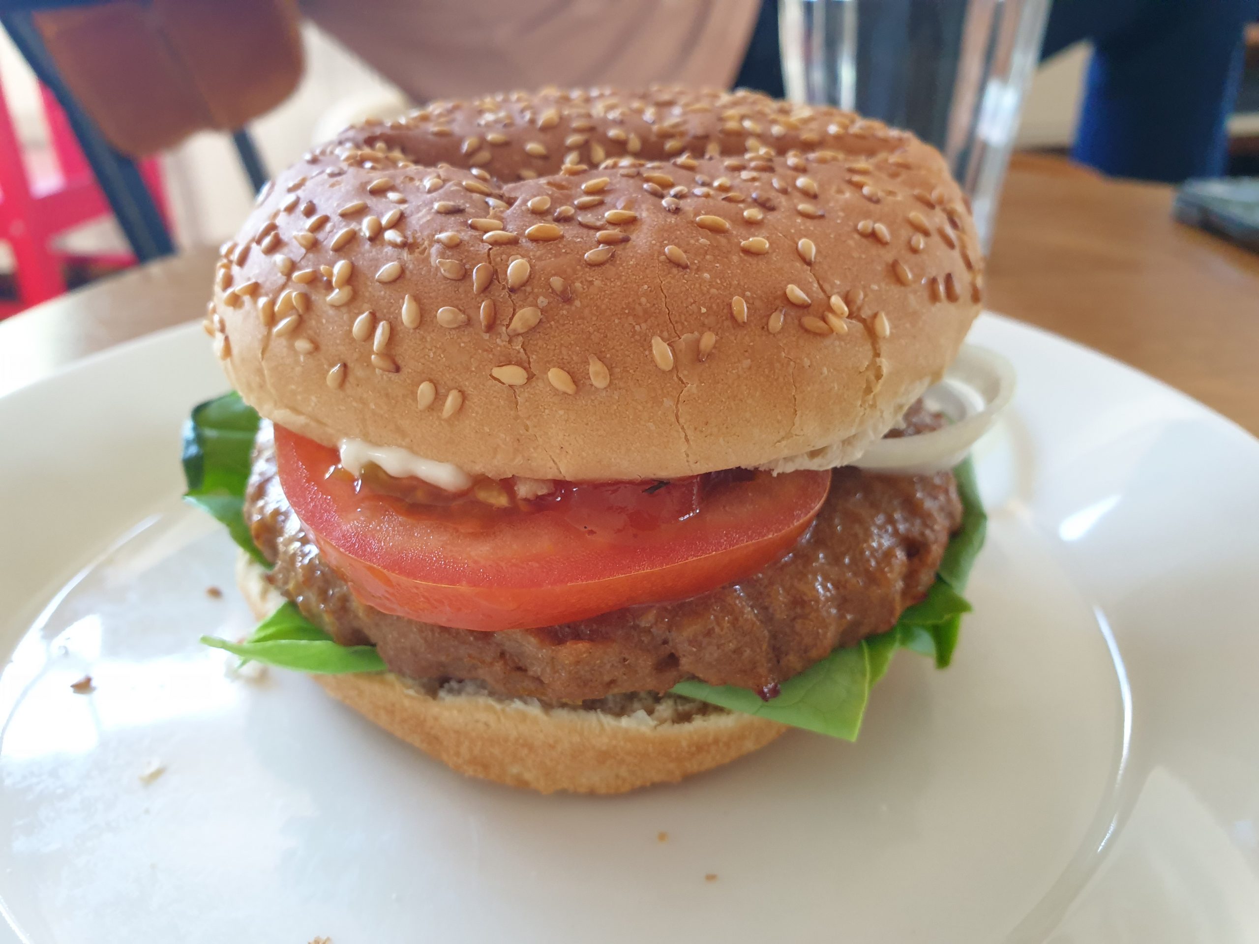 Vegetarisch broodje hamburger - Koken met kinderen